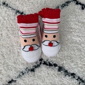 Santa socks for baby girl / boy